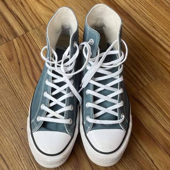 dusky blue platform Converse women’s 9 - Picture 3 of 4